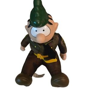 Beetle Bailey Soldier Plush Toy Green Camo Military Uniform Stuffed‎ Doll